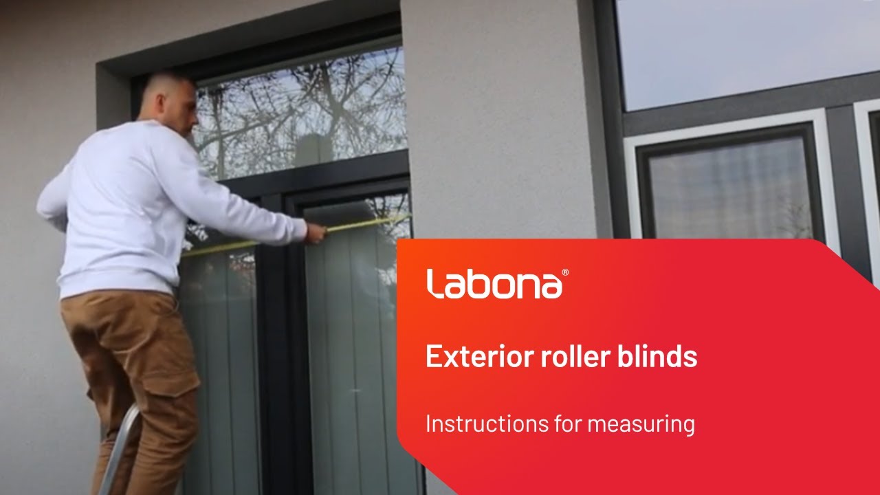 Instructions for measuring exterior roller blinds - Labona.eu - YouTube