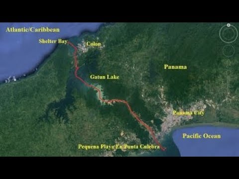Transit through the Panama Canal on Annecam