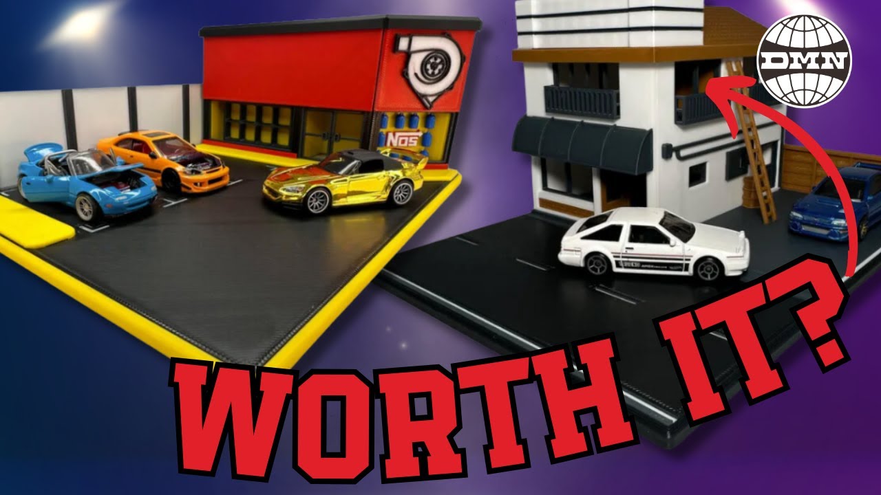 ☆ 1/64 Diorama Item 1/64 Diorama Review - Initial D kit and more from Slanman