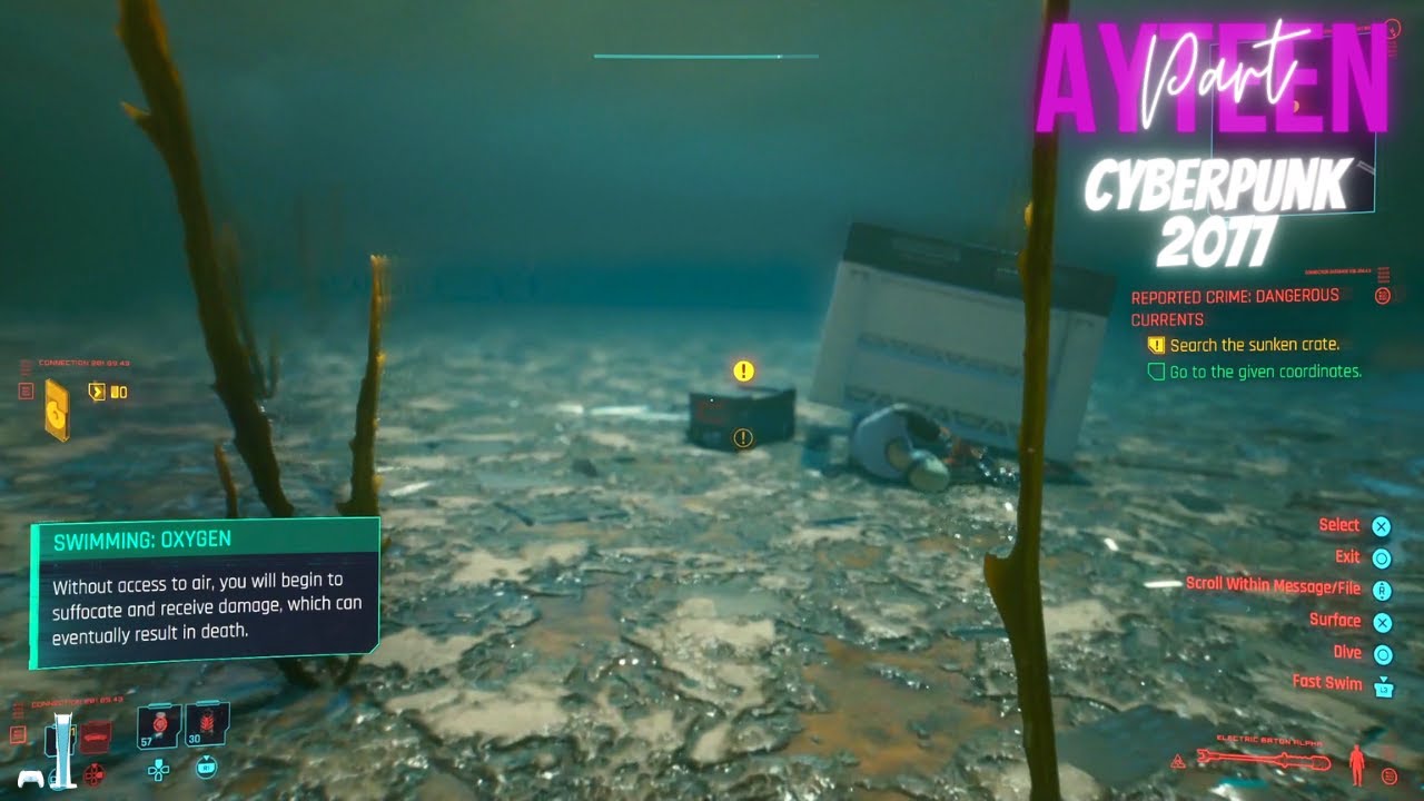 First Swim in Cyberpunk 2077 Very Condensed Playthrough Part 18