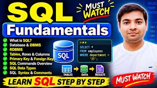 Structured Query Language (SQL) | Explained SQL Fundamentals | SQL for Beginners | Day 4