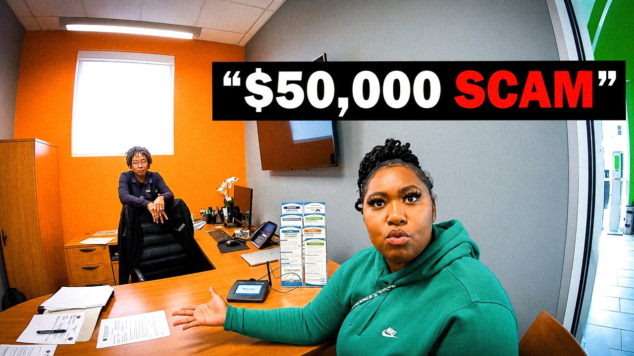 Police Surprise Woman at Bank Trying to Cash $50,000 Check - YouTube