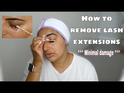 HOW TO REMOVE LASH EXTENSIONS AT HOME | AMAN BRAR | TAUR BEAUTY