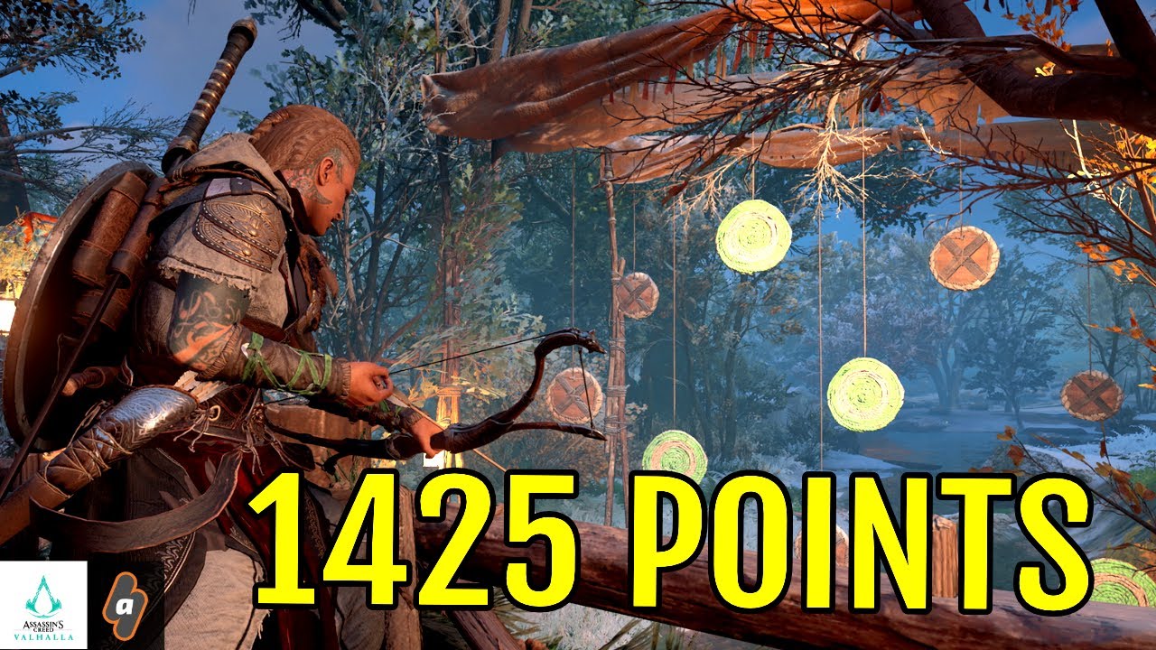 Twirling Targets Success Score 1425: Yule Festival (Assassin's Creed Valhalla)
