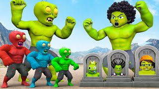 Rescue Team HULK VS Hulk Zombie : Returning from the Dead SECRET - FUNNY | HULK 2D 3D Animation IRL