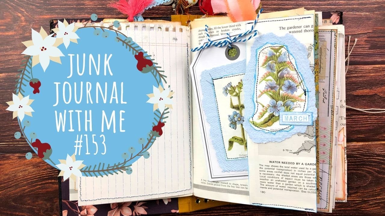 junk Journal With Me #153 - Using Your Happy Mail Items - YouTube