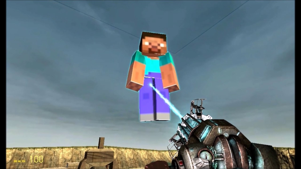 Garrys Mod minecraft Steve Dies Spinning Blades YouTube