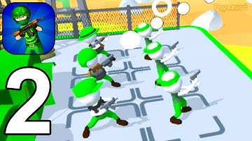 Stickman War 3D: Shoot N Merge - Gameplay Walkthrough Part 2 Stick War Army Level 11-20 (Android)