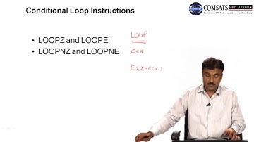 Conditional Loop Instruction Assembly Language LECTURE in Urdu | Hindi 20