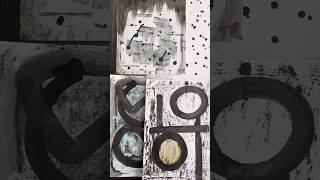 Arte Abstracto con efecto tinta y oro en papel. #art #fluidartist #painting #painting