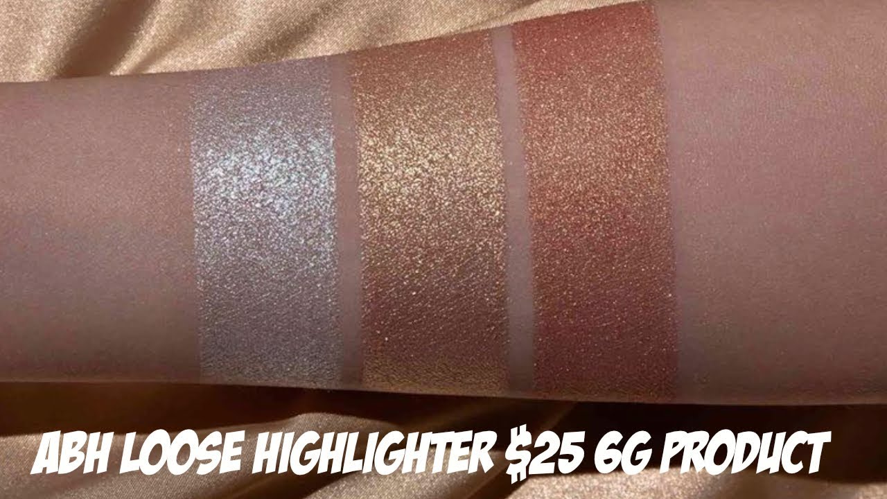 ANASTASIA BEVERLY HILLS LOOSE HIGHLIGHTER REVIEW & SWATCHES - YouTube