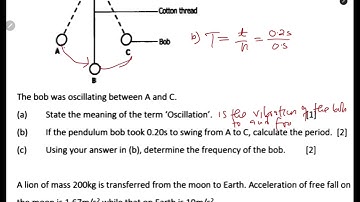 SIMPLE PENDULUM || ECZ EXAM QUESTIONS|| FULLY ANSWERED