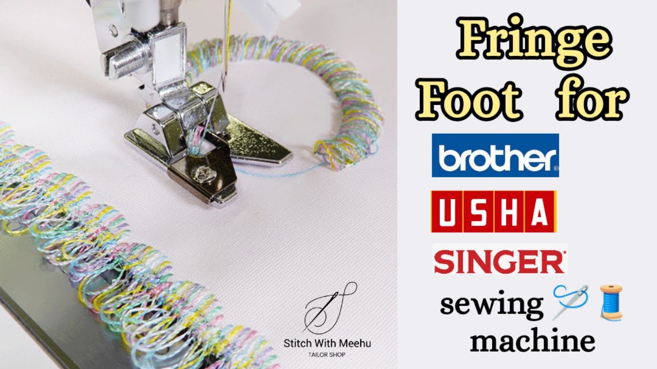 How To Use A Fringe /Looper Foot // for Usha/Singer/Brother Sewing