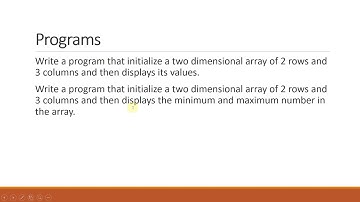 How to initialize a 2D array in C++ | Programming in C++ | Examples | Find Min and Max in 2D Arrays