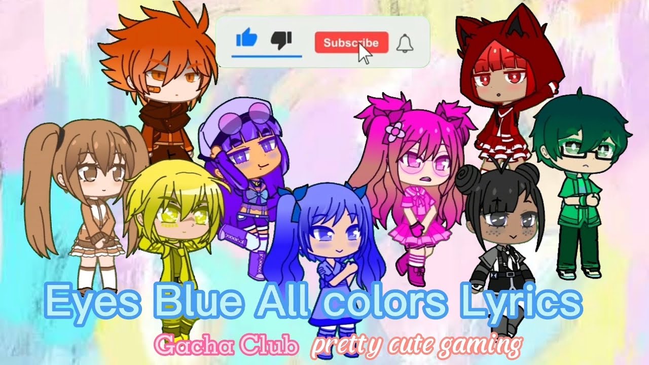 My Gacha Club characters for the song 🎵 Eyes blue like the atlantic all