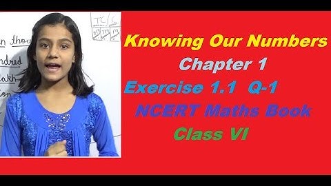 NCERT Maths Class 6th Chapter 1 Knowing Our Numbers Ex 1.1 Q-1