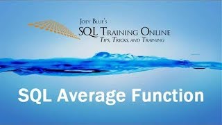 Sql Training Online - Sql Average Function  2019