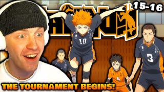 KARASUNO vs. TOKONAMI!! 🏐🔥| Volleyball Fan REACTS To Haikyuu Episode 15-16