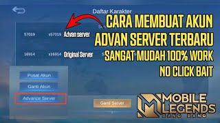 CARA MEMBUAT AKUN ADVAN SERVER 100% BERHASIL-MOBILE LEGENDS