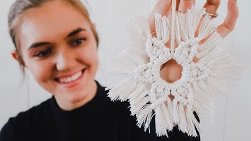 DIY Macrame Snowflake | Christmas Ornament