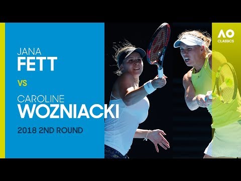 Jana Fett v Caroline Wozniacki - Australian Open 2018 2R | AO Classics