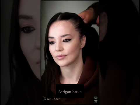 كواليس مسلسل المؤسس عثمان مكياج السيدة اسريغون من خلف الكواليس ستنصدمون كواليس تصوير اسريغون
