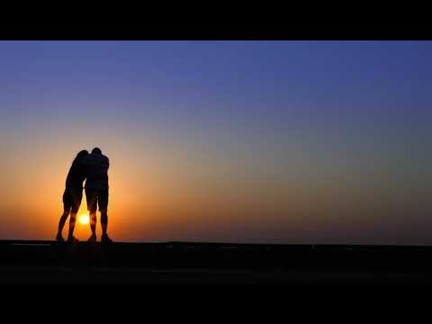 A Romantic Sunset Couple Enjoying  Love Background video  No Copyright Video