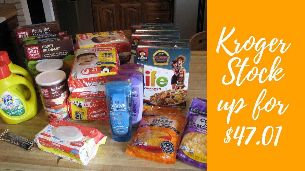 Kroger Stock up Grocery Haul for $47.01 - YouTube