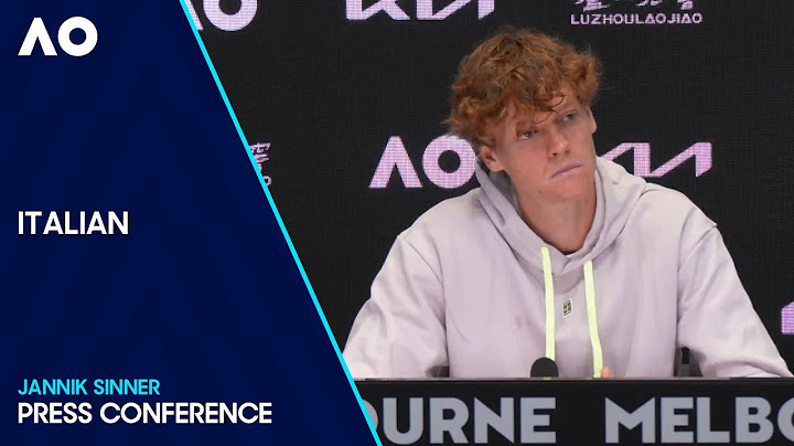 Jannik Sinner Press Conference in Italiano | Australian Open 2024 Quarterfinal