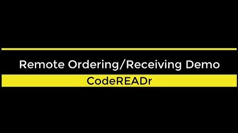 Scanning barcodes for businesses ordering items remotely with smartphones
