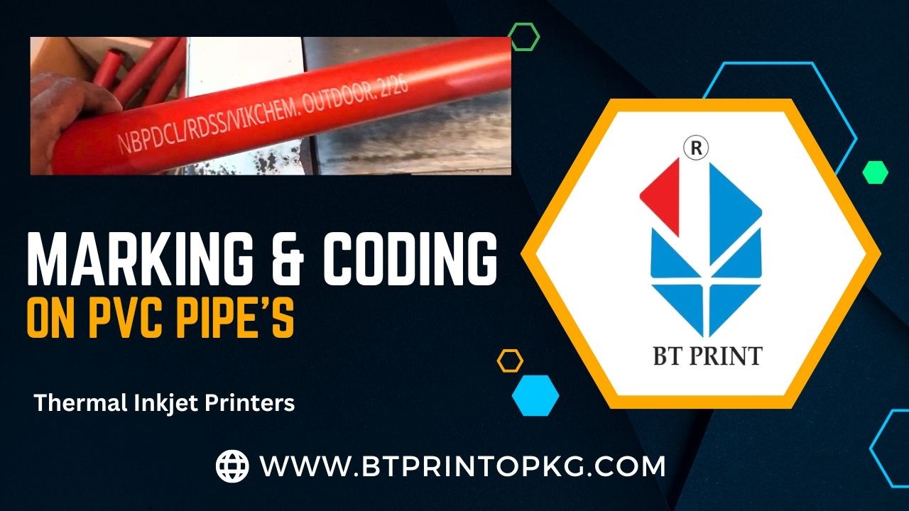 Inkjet Coding on PVC Pipe | Online Inkjet printing machine | Batch ...