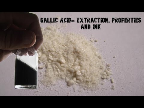 Gallic acid properties, extraction and ink