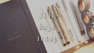 2018 Bullet Journal Setup | Plan with me 📝