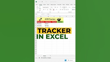 Excel Tracker for Gym 🏋️#GymTracker #FitnessExcel #ExerciseTracker