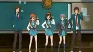 Haruhi dance remix ft Shane DawsonTV,Obama girl and Lady gaga