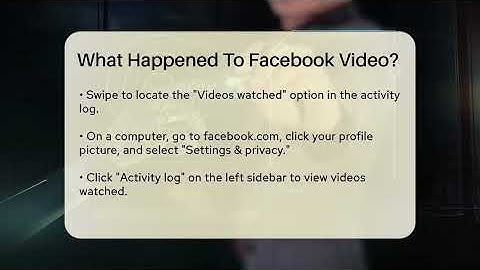 What Happened To Facebook Video? - Talking Tech Trends