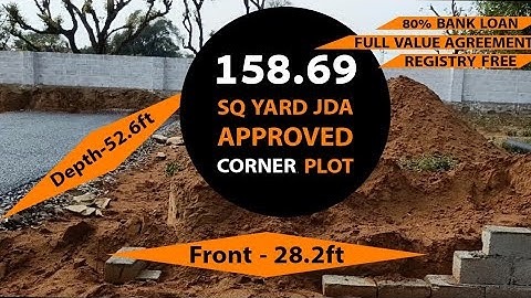 158 Sq Yard JDA Approved Corner Plot For Sale in Jaipur Near SEZ