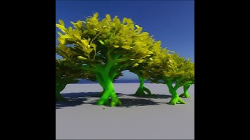 Stylized procedural tree in #houdini in one evening. Dev colors. #unrealengine5 #indiegamedev