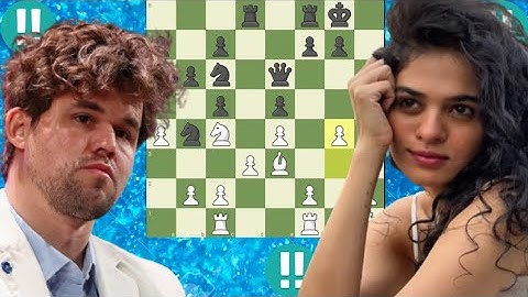 Magnus Carlsen vs Tania Sachdev | A Brilliant Chess Battle
