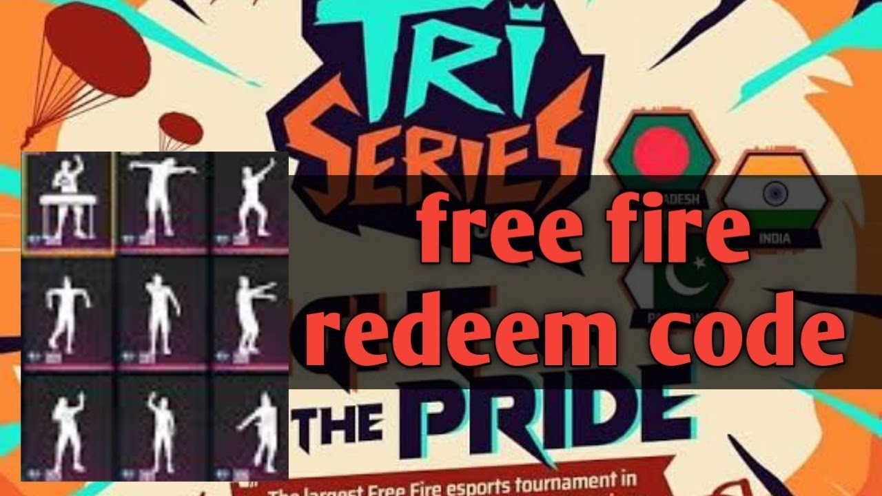 freefire redeem code | tri series freefire redeem code #free_fire ...