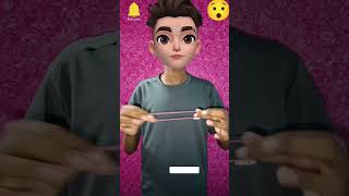 😮amazing Rubber ✋band🪄 magic✨ tricks#short video# techniques#🎉magic videos#check the Moji #👍