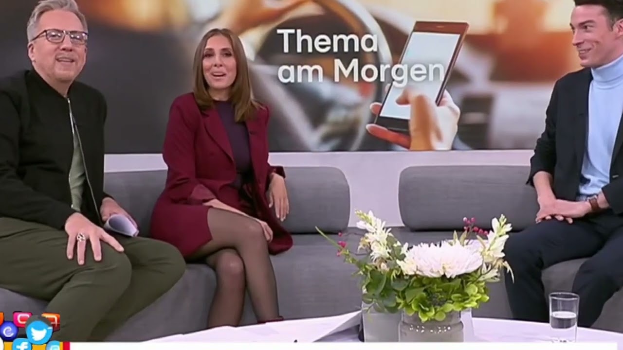 Vanessa Civiello Mesmerizes in Black Pantyhose & Mini Skirt Morning