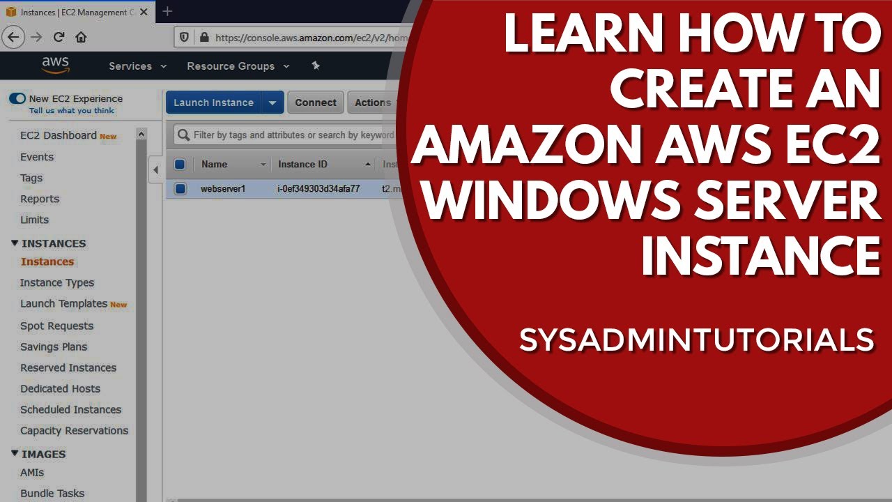 How To Create An Amazon Aws Windows Server Ec2 Instance | For The Beginner