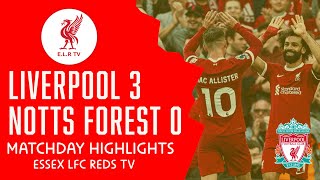LIVERPOOL 3-0 Nottingham Forest // Match Day Highlights, Goals & Klopp Fist Pump!