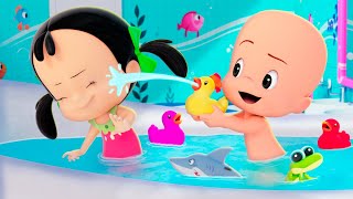 Bath Song with Cuquin (New)  Cleo and Cuquin songs