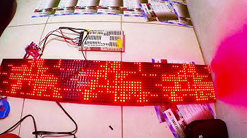 Tutorial / Belajar merakit runningtext sendiri | videotron | panel P10 | LeD matrix