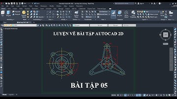 Luyện tập vẽ AutoCAD 2D | Tự học AutoCAD | Bài tập 05 | #autocad, #autocad2022