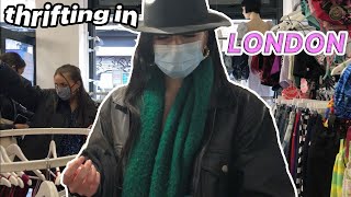 THRIFTING IN LONDON  | VINTAGE &amp; CHARITY SHOPPING VLOG