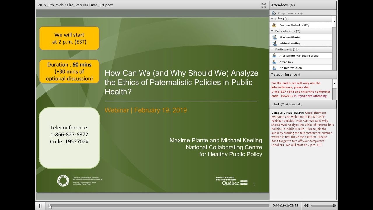 Webinar - How Can We (and Why) Analyze the Ethics of Paternalistic Policies in Public Health?