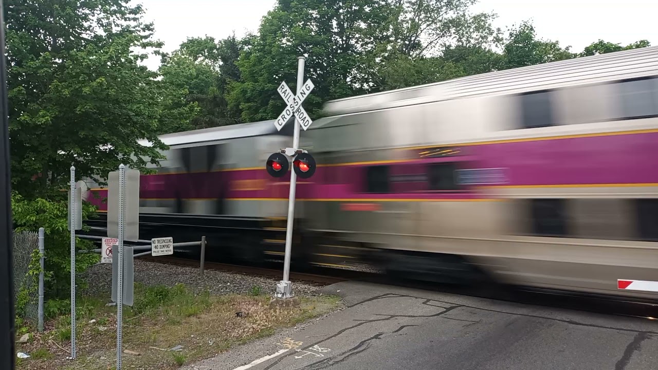 Commuter Rail West Bridgewater Crossing YouTube